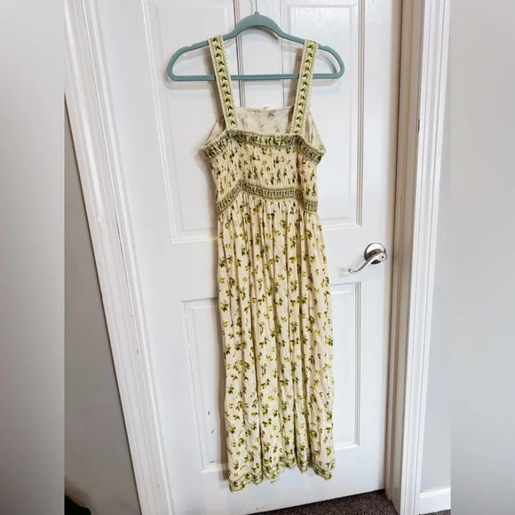 NWOT Max Studio White & Yellow Lemon-Print Sleeveless Midi Dress Size M - Picture 6 of 8